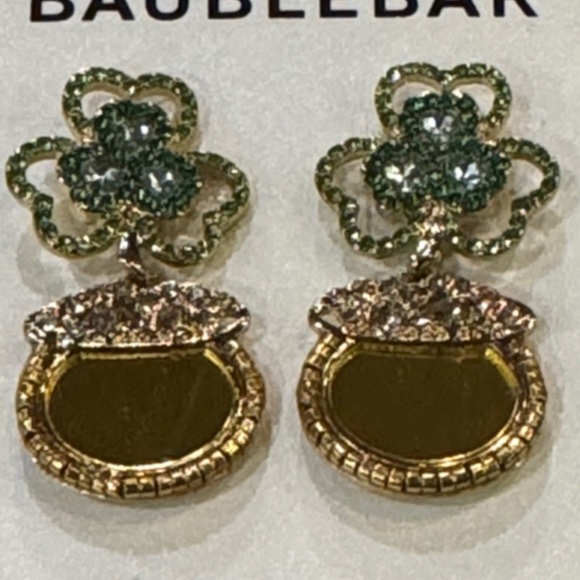 BaubleBar Clover  & pot o' gold Earrings - Picture 3 of 3